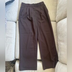 Abercrombie & Fitch Women's Curve Love Chocolate Brown Trousers